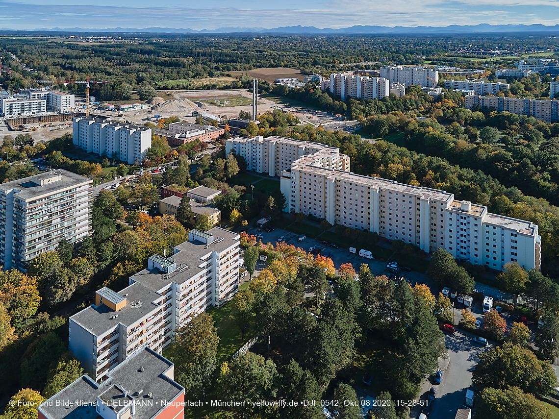 08.10.2020 - Baustelle Alexisquartier und Umgebung in Neuperlach 08.10.2020 - Baustelle Alexisquartier und Umgebung in Neuperlach